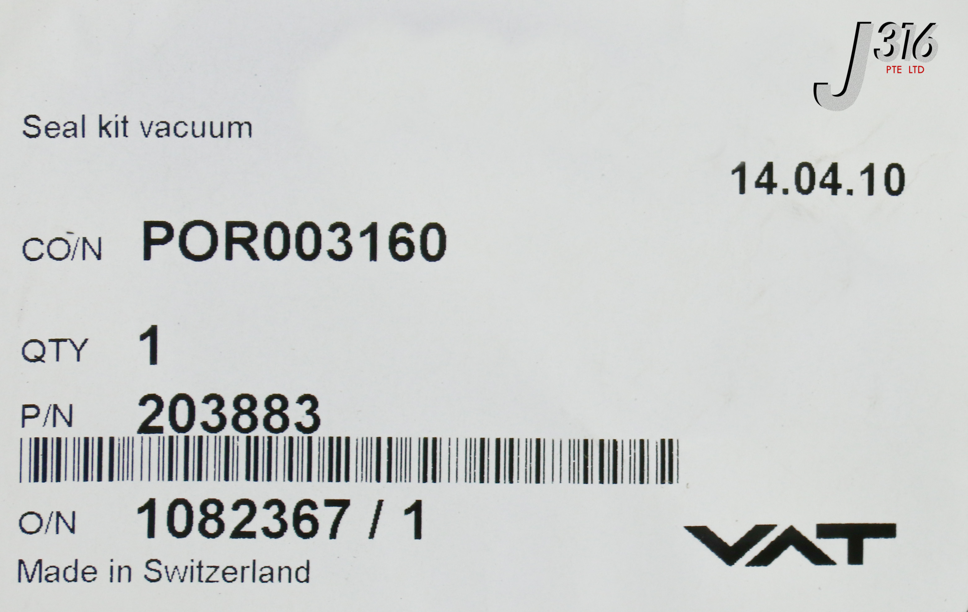 24051 VAT SEAL KIT VACUUM, N-5100-275, N-5111-274 (NEW) 203883 | eBay
